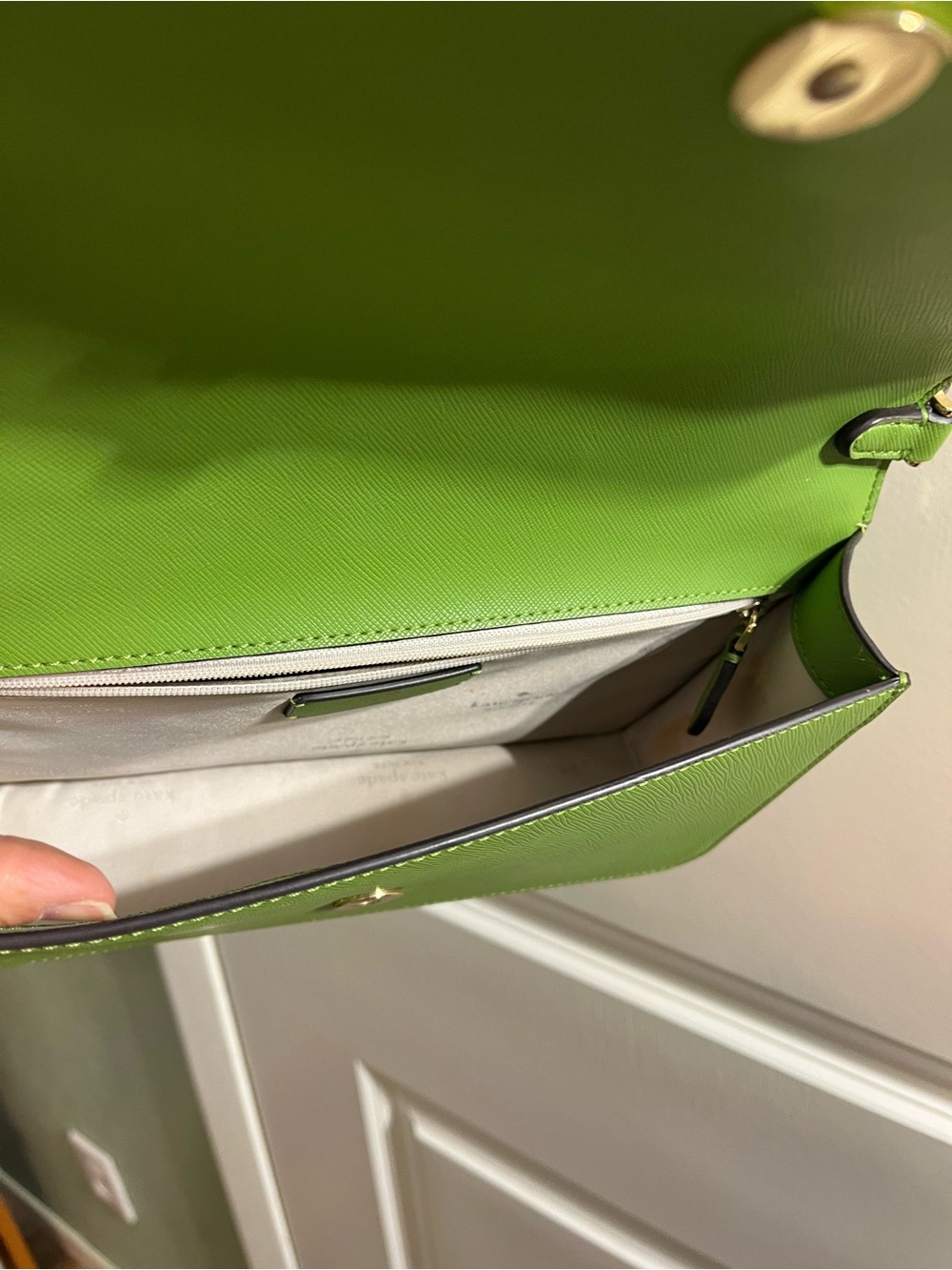 kate spade green crossbody with matching wallet - Picture 6 of 15